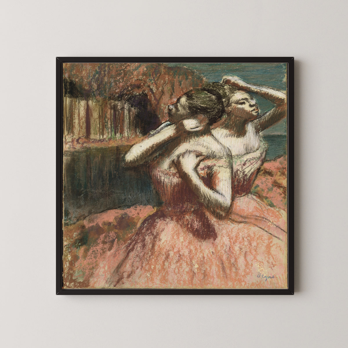Edgar Degas — Two Dancers in Pink | Fine Art Print