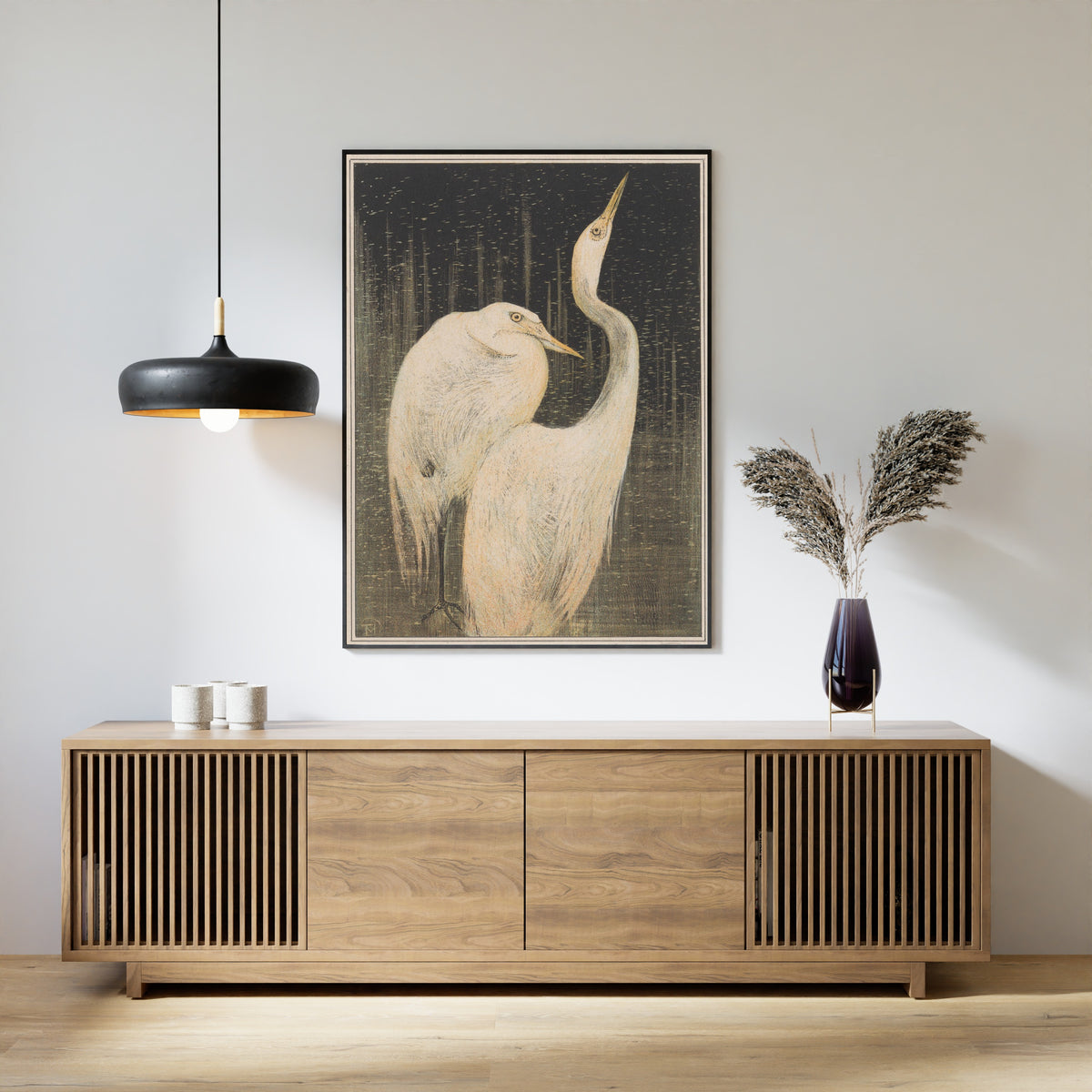 Theo van Hoytema — Two Great Egrets | Art Nouveau Print