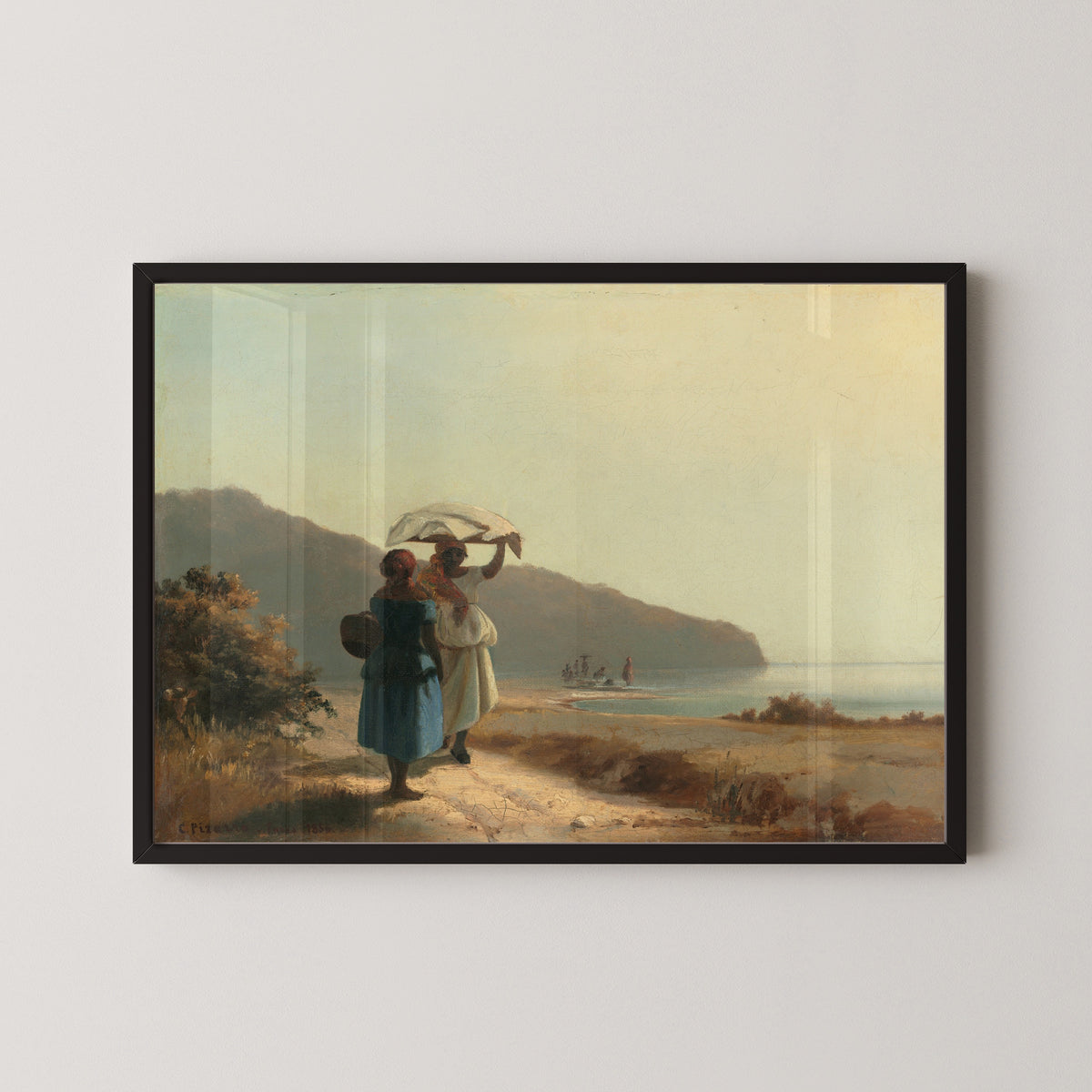 Camille Pissarro — Two Women Chatting by the Sea, St. Thomas | Fine Art Print