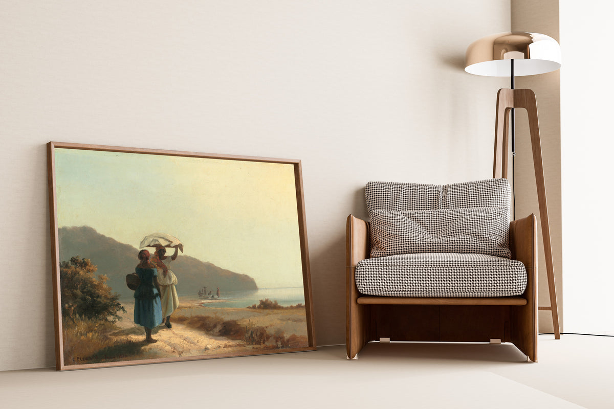 Camille Pissarro — Two Women Chatting by the Sea, St. Thomas | Fine Art Print
