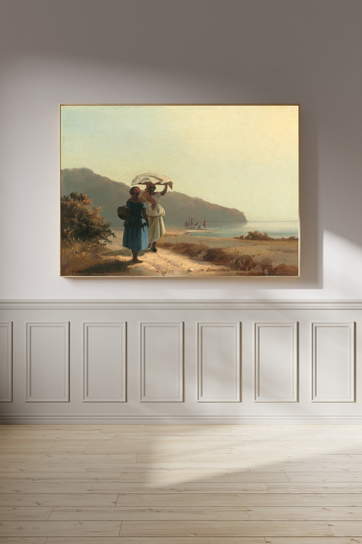 Camille Pissarro — Two Women Chatting by the Sea, St. Thomas | Fine Art Print