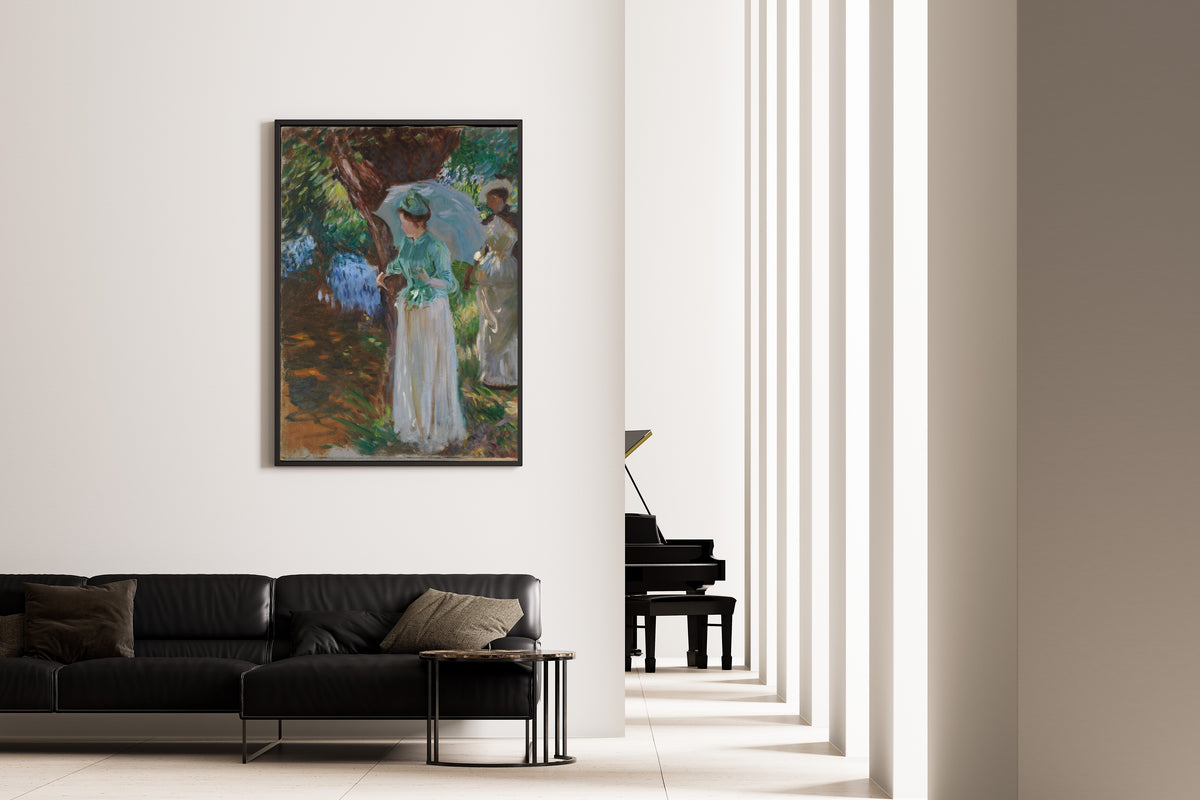 John Singer Sargent — Two Girls with Parasols | Fine Art Print