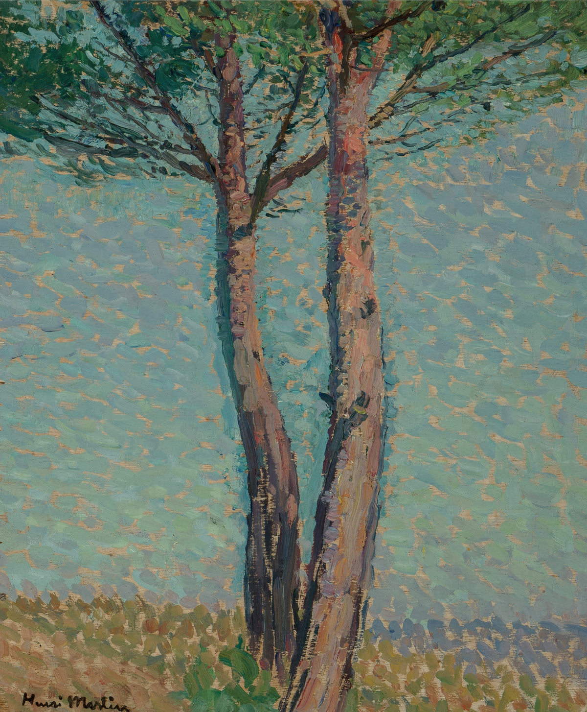Henri Martin — Un pin | Pointillist Landscape Print