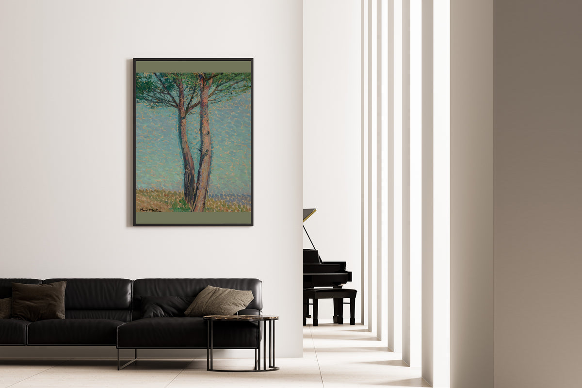 Henri Martin — Un pin | Pointillist Landscape Print