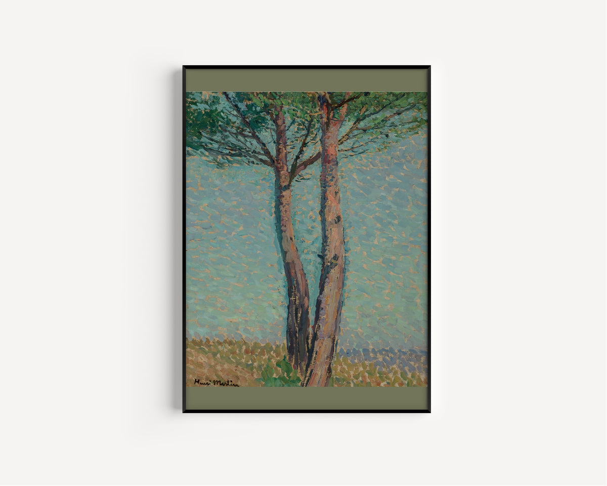 Henri Martin — Un pin | Pointillist Landscape Print