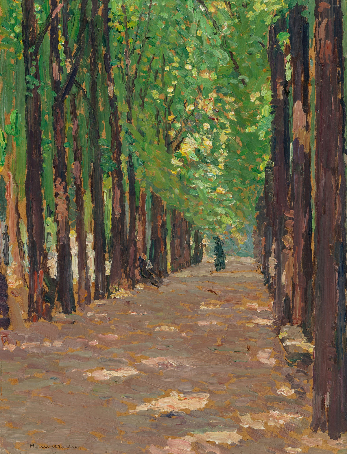 Henri Martin — Une allée dans le parc du château de Versailles | Pointillist Landscape Print