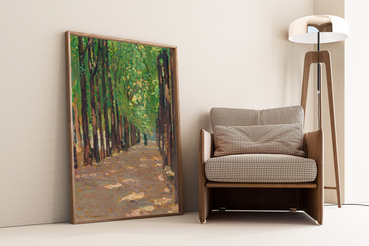 Henri Martin — Une allée dans le parc du château de Versailles | Pointillist Landscape Print