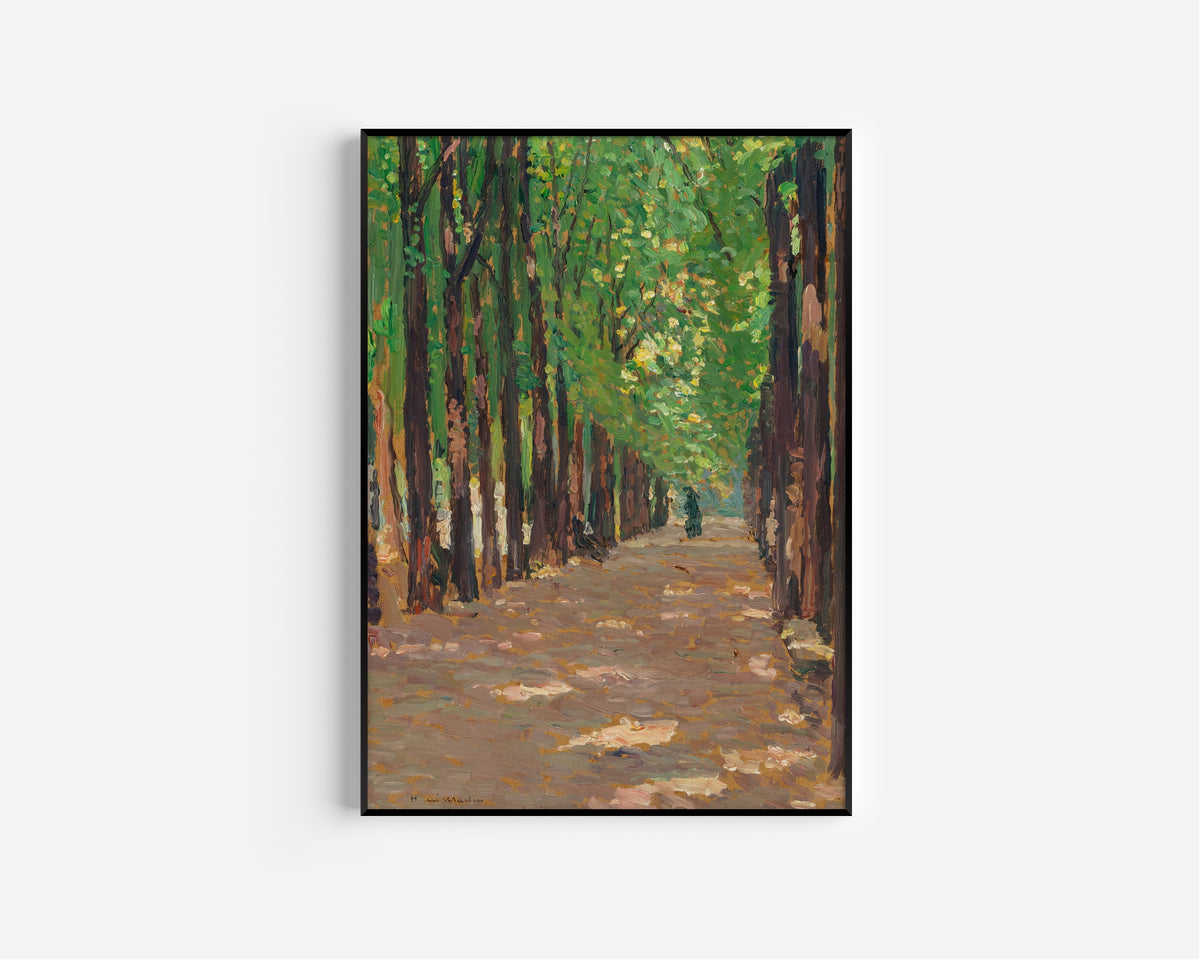 Henri Martin — Une allée dans le parc du château de Versailles | Pointillist Landscape Print