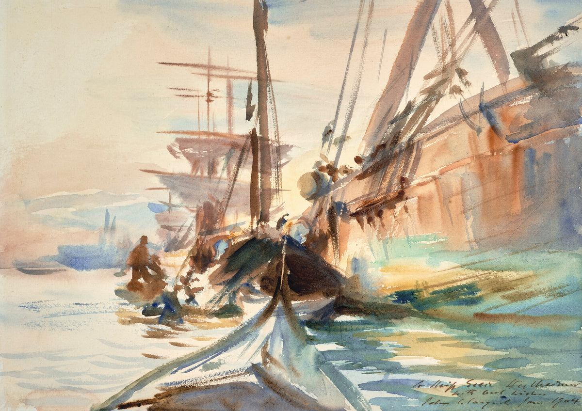 John Singer Sargent — Unloading Boats | Fine Art Print