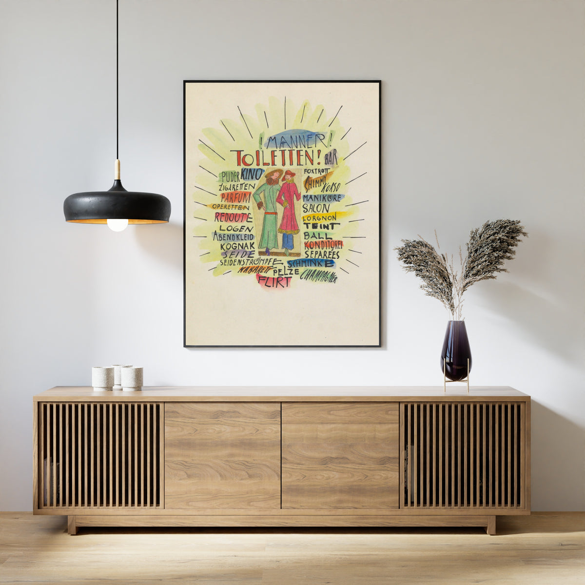 Karl Wiener — Unterhaltung, Graz (Entertainment, Graz) | Typographic Art Print