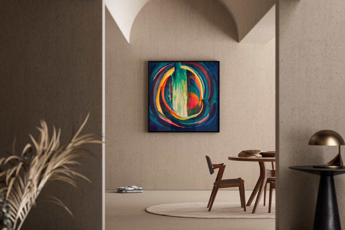 Karl Wiener — Untitled (Coloured Rings) | Abstract Art Print