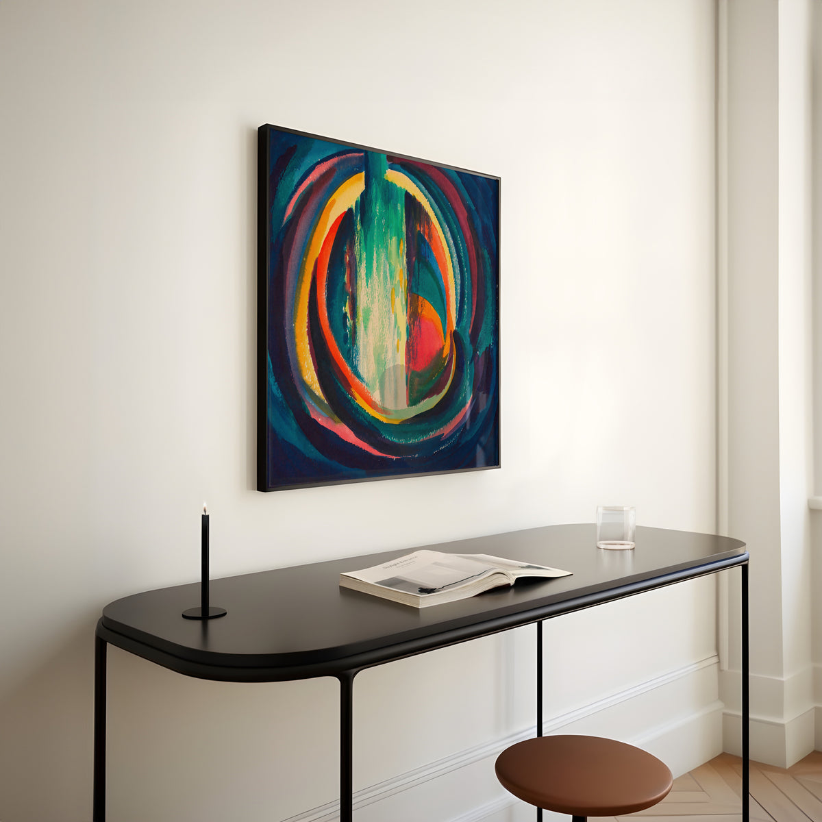 Karl Wiener — Untitled (Coloured Rings) | Abstract Art Print