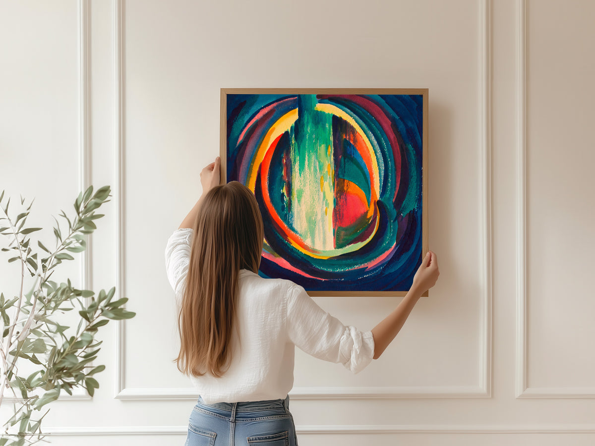 Karl Wiener — Untitled (Coloured Rings) | Abstract Art Print