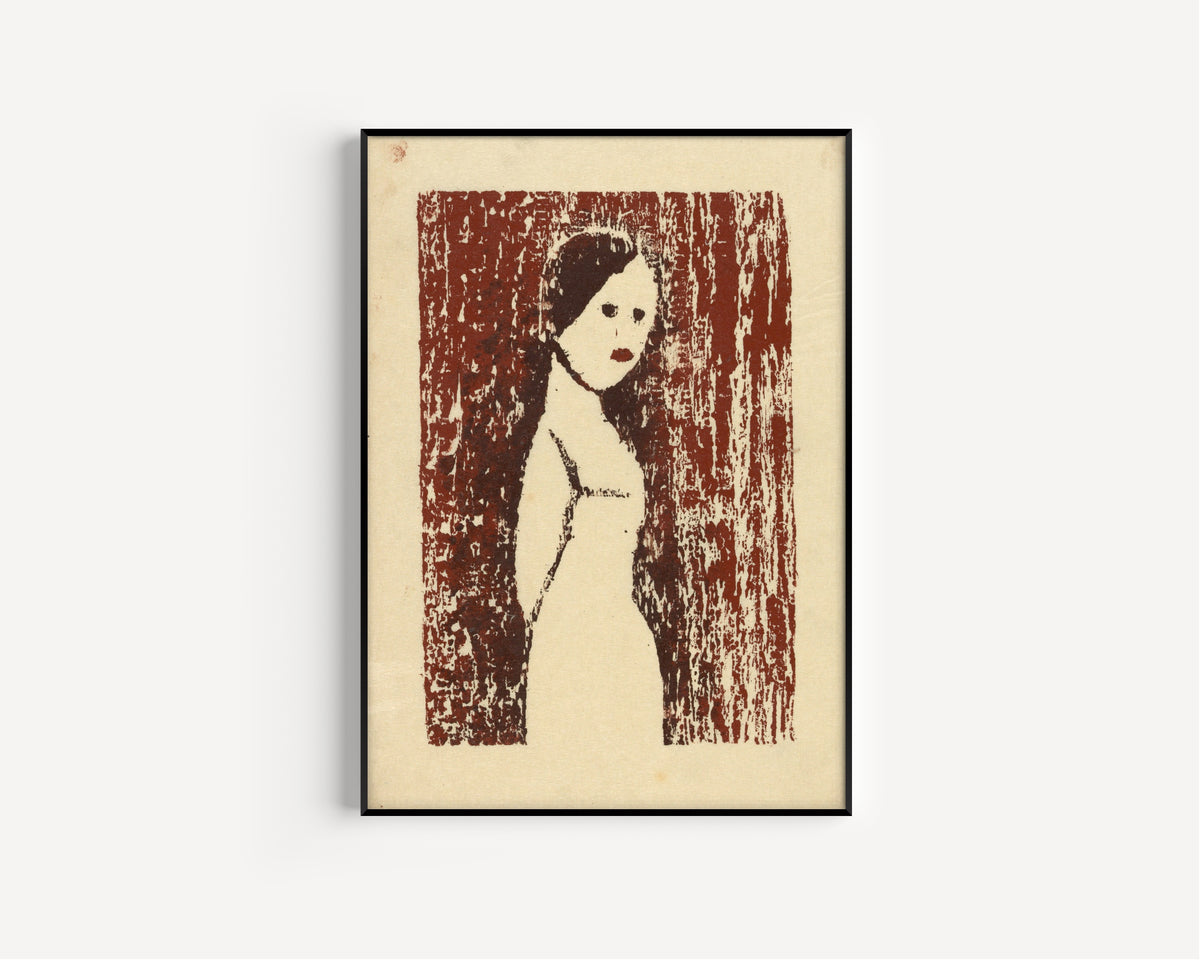 Karl Wiener — Untitled (Female Figure II) | Expressionist Art Print