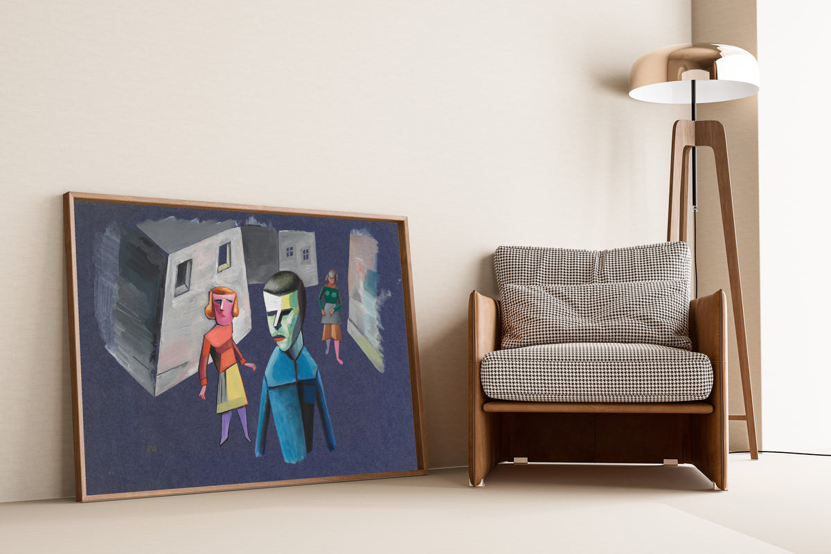 Karl Wiener — Untitled (Figure Study II) | Modernist Art Print