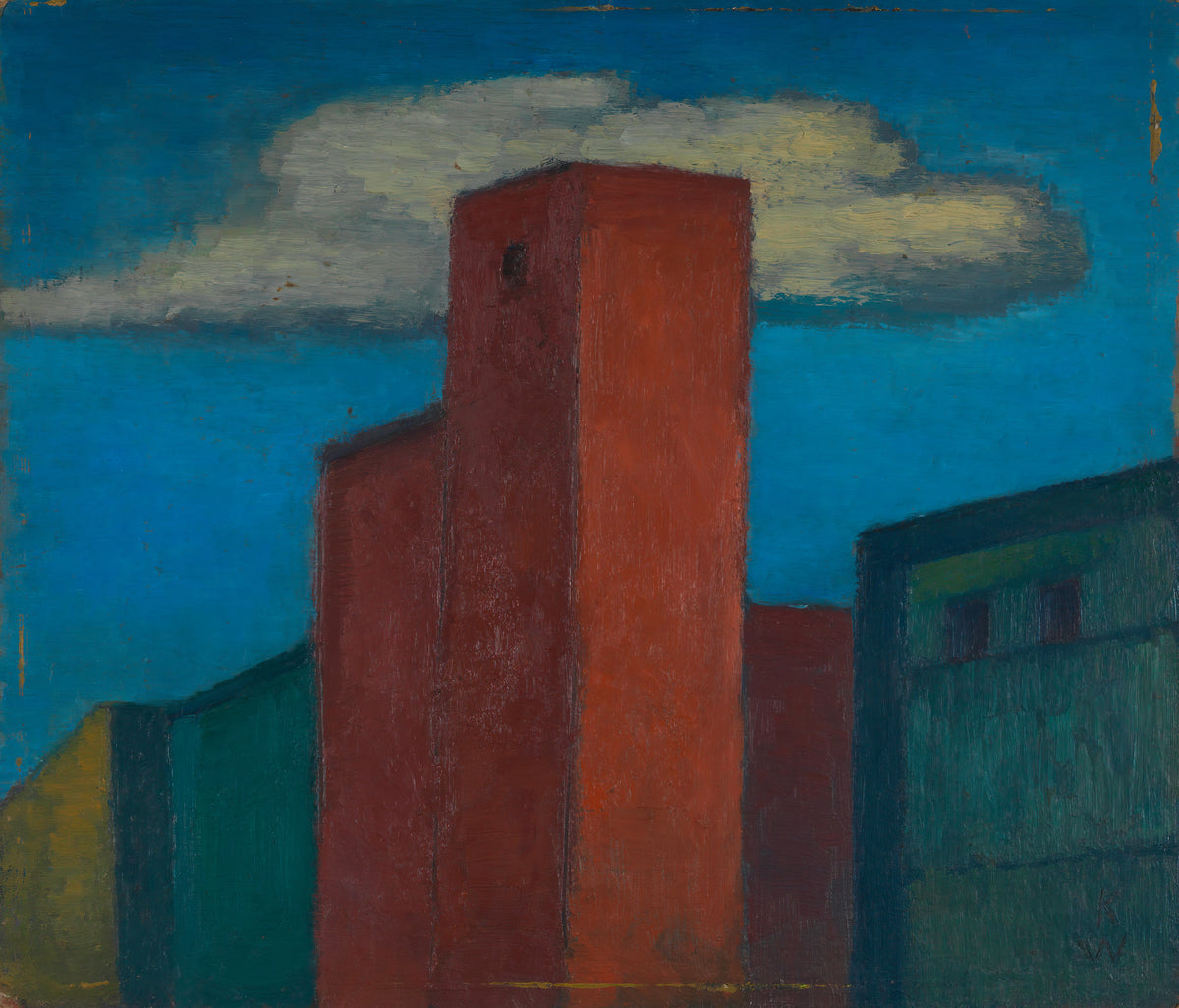 Karl Wiener — Untitled (Houses) | Modernist Art Print