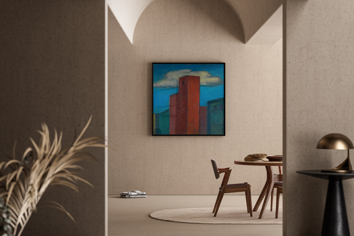 Karl Wiener — Untitled (Houses) | Modernist Art Print