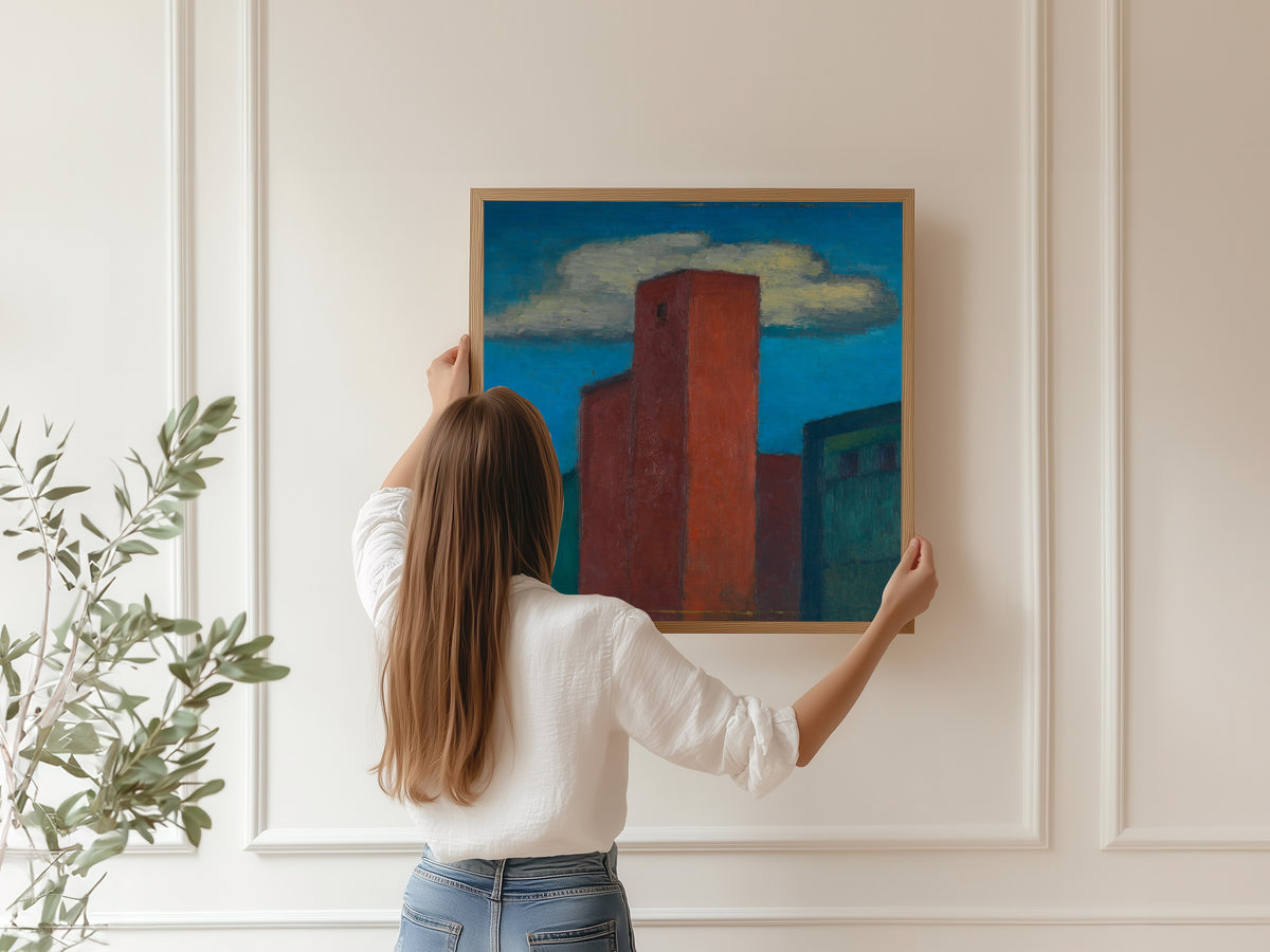 Karl Wiener — Untitled (Houses) | Modernist Art Print