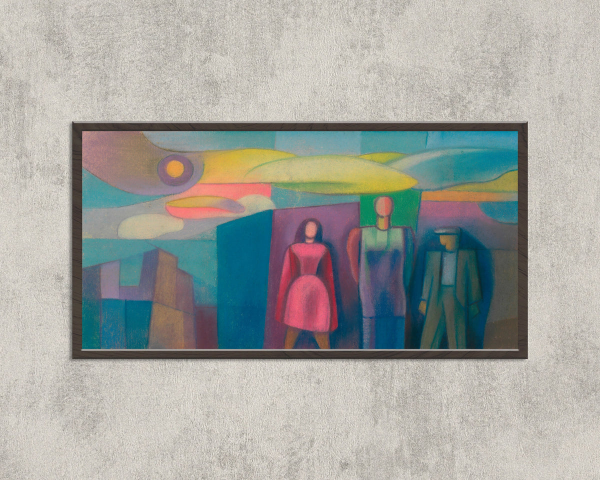 Karl Wiener — Untitled II (Three Figures) | Expressionist Art Print