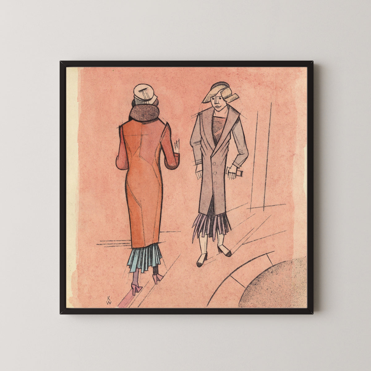 Karl Wiener — Untitled (Two Women II) | Modernist Art Print