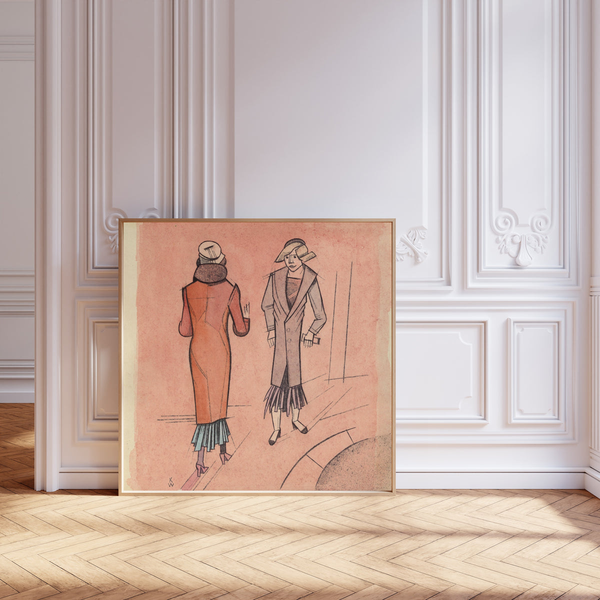 Karl Wiener — Untitled (Two Women II) | Modernist Art Print