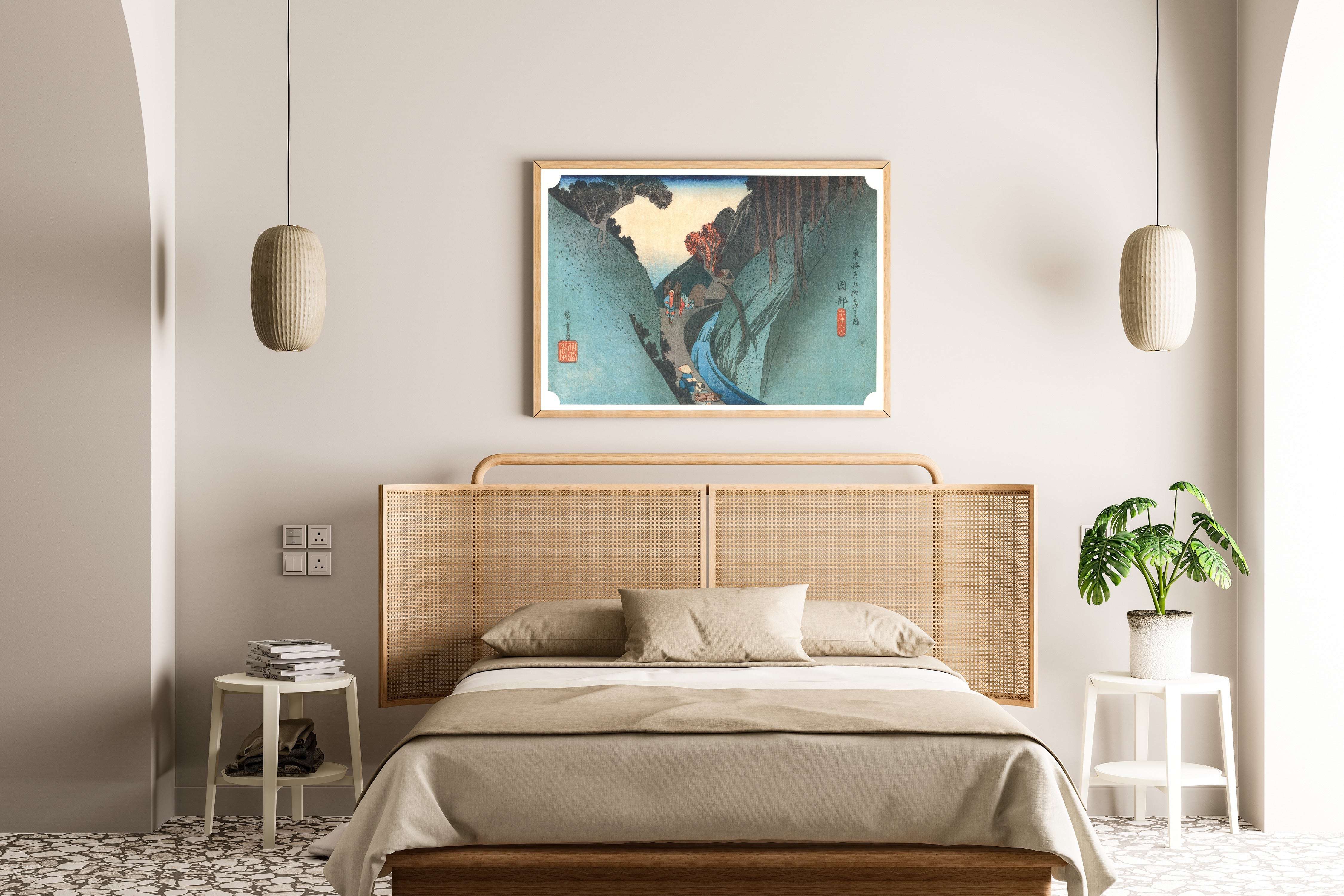 Utagawa Hiroshige — Okabe | Japanese Woodblock Print (Ukiyo-e)