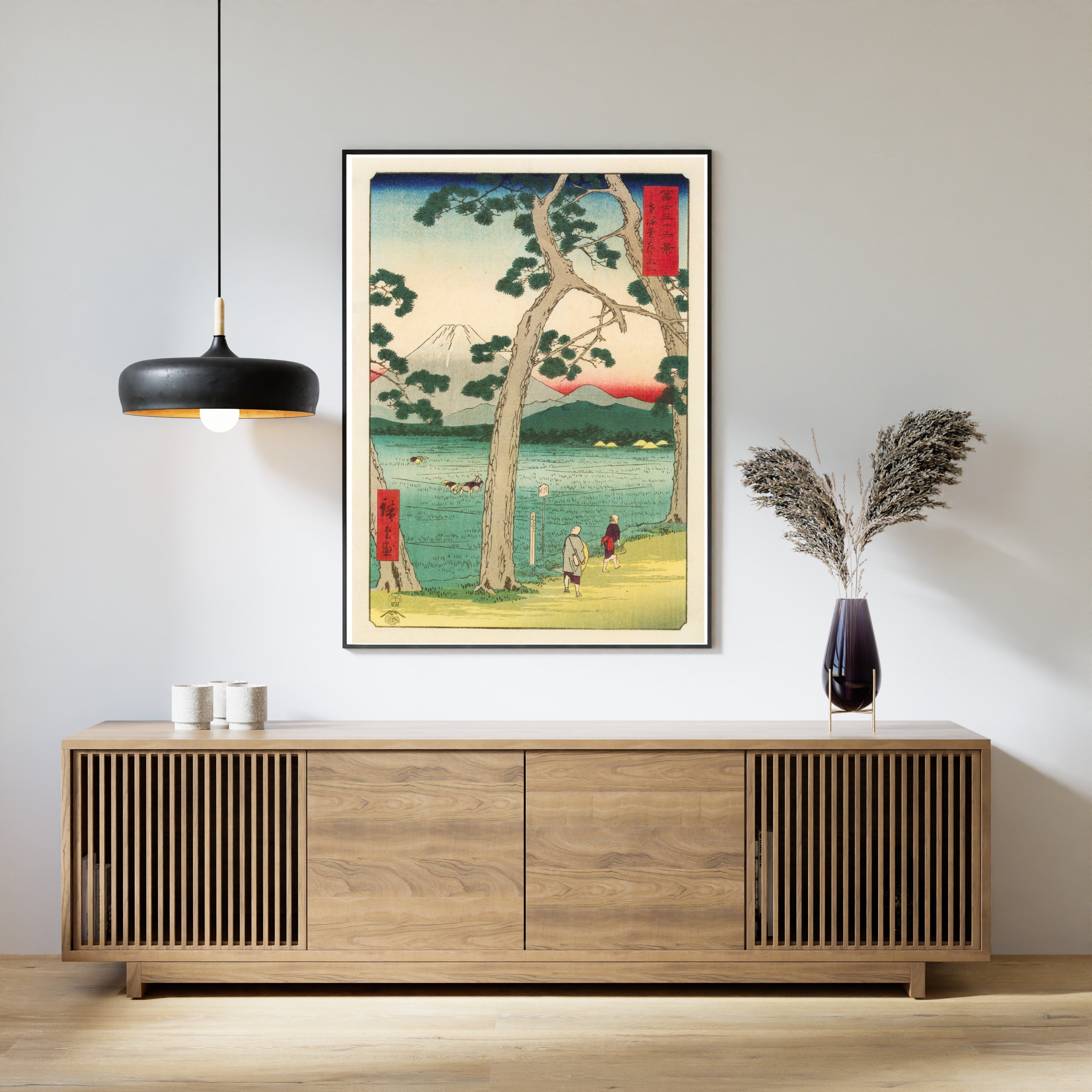 Utagawa Hiroshige — Fuji on the left of the Tōkaidō Road | Japanese Woodblock Print (Ukiyo-e)