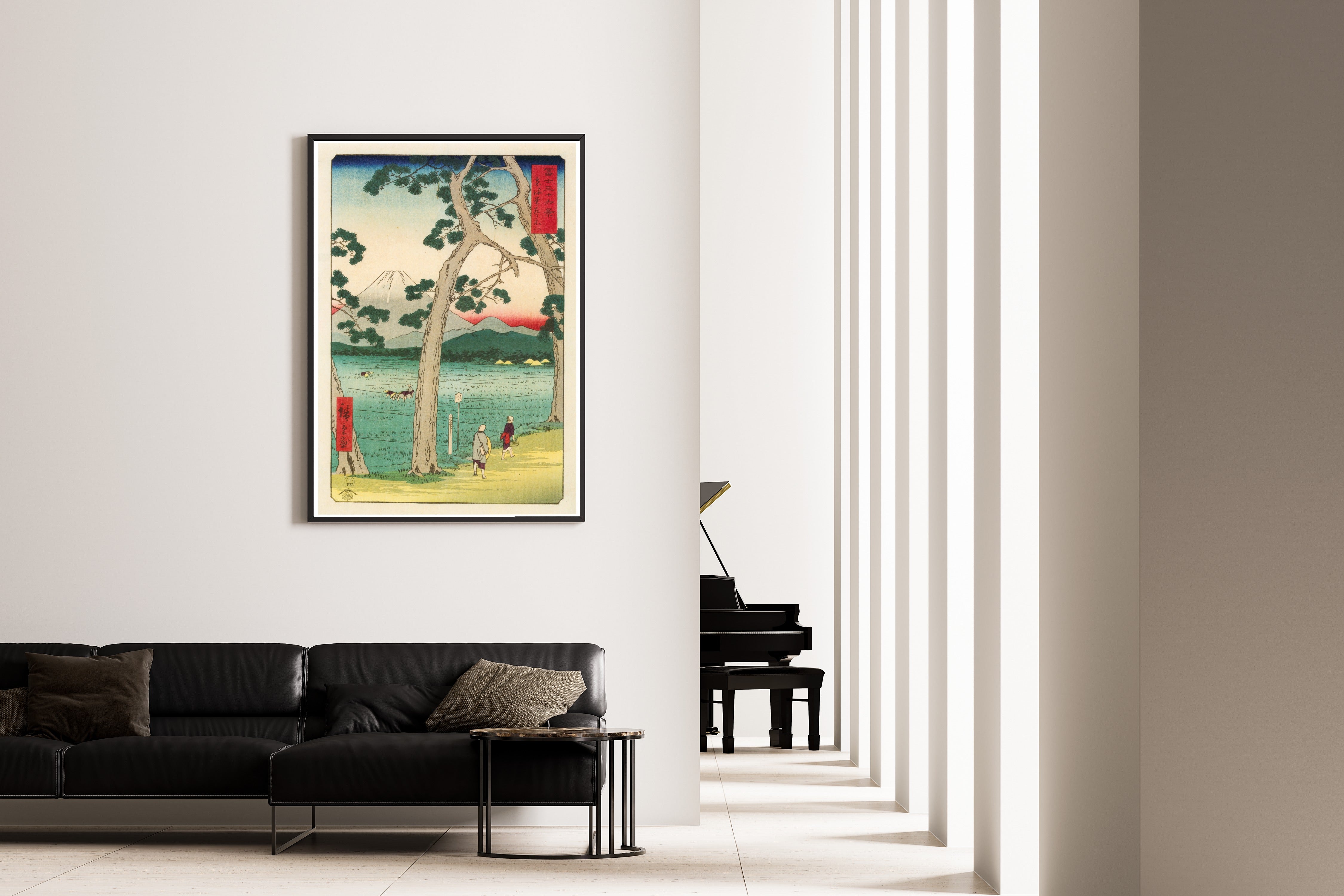 Utagawa Hiroshige — Fuji on the left of the Tōkaidō Road | Japanese Woodblock Print (Ukiyo-e)