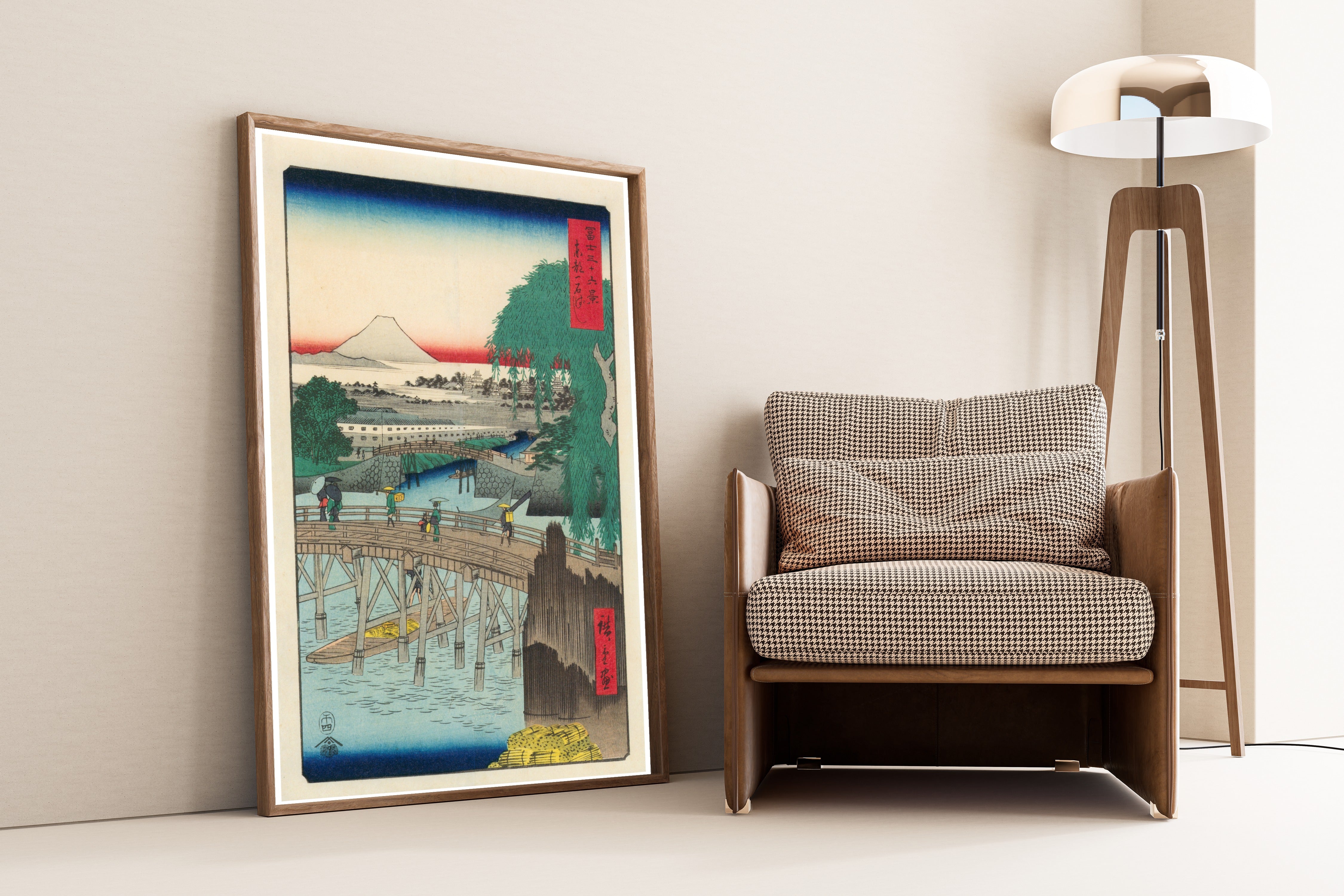Utagawa Hiroshige — Ichikoku Bridge in the Eastern Capital | Japanese Woodblock Print (Ukiyo-e)