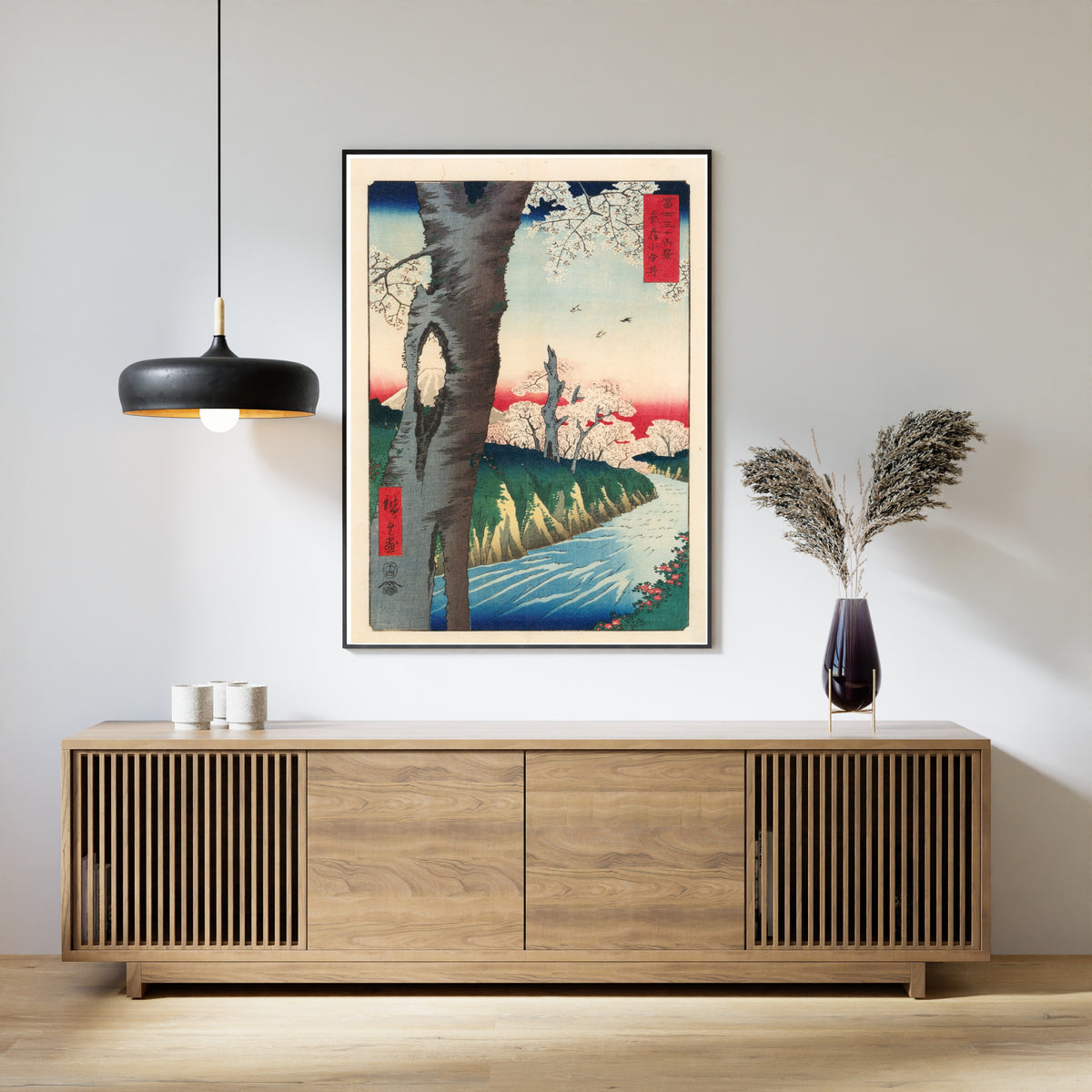 Utagawa Hiroshige — Koganei in Musashi Province | Japanese Woodblock Print (Ukiyo-e)