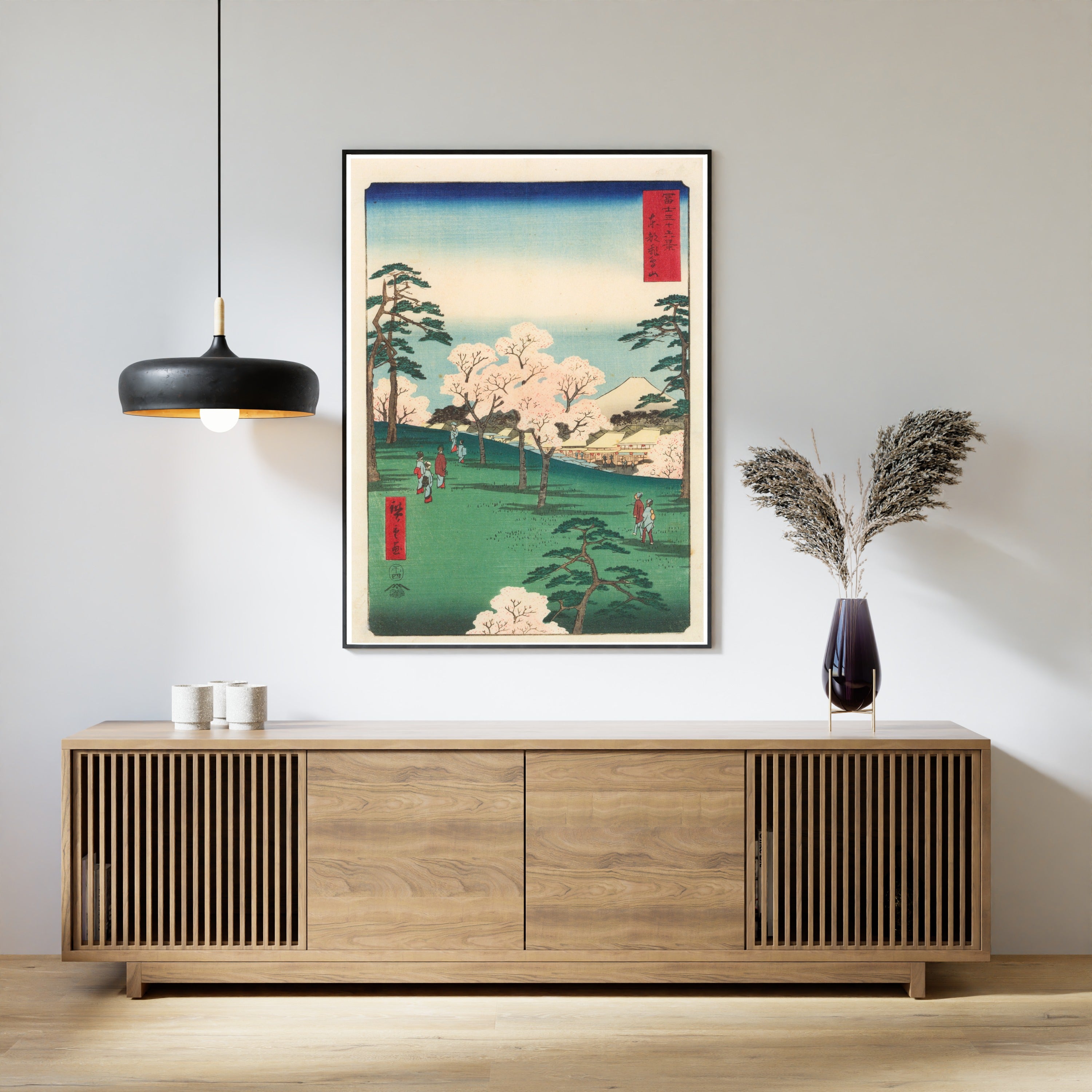 Utagawa Hiroshige — Mt. Asuka in the Eastern Capital | Japanese Woodblock Print (Ukiyo-e)