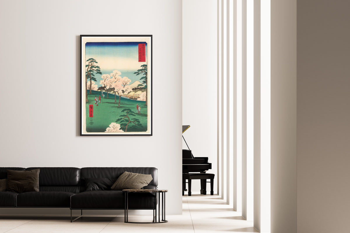Utagawa Hiroshige — Mt. Asuka in the Eastern Capital | Japanese Woodblock Print (Ukiyo-e)