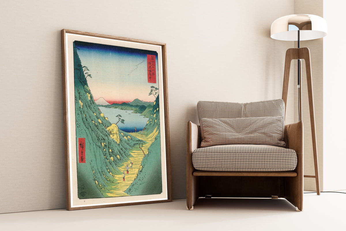 Utagawa Hiroshige — Shiojiri Pass in Shinano Province | Japanese Woodblock Print (Ukiyo-e)