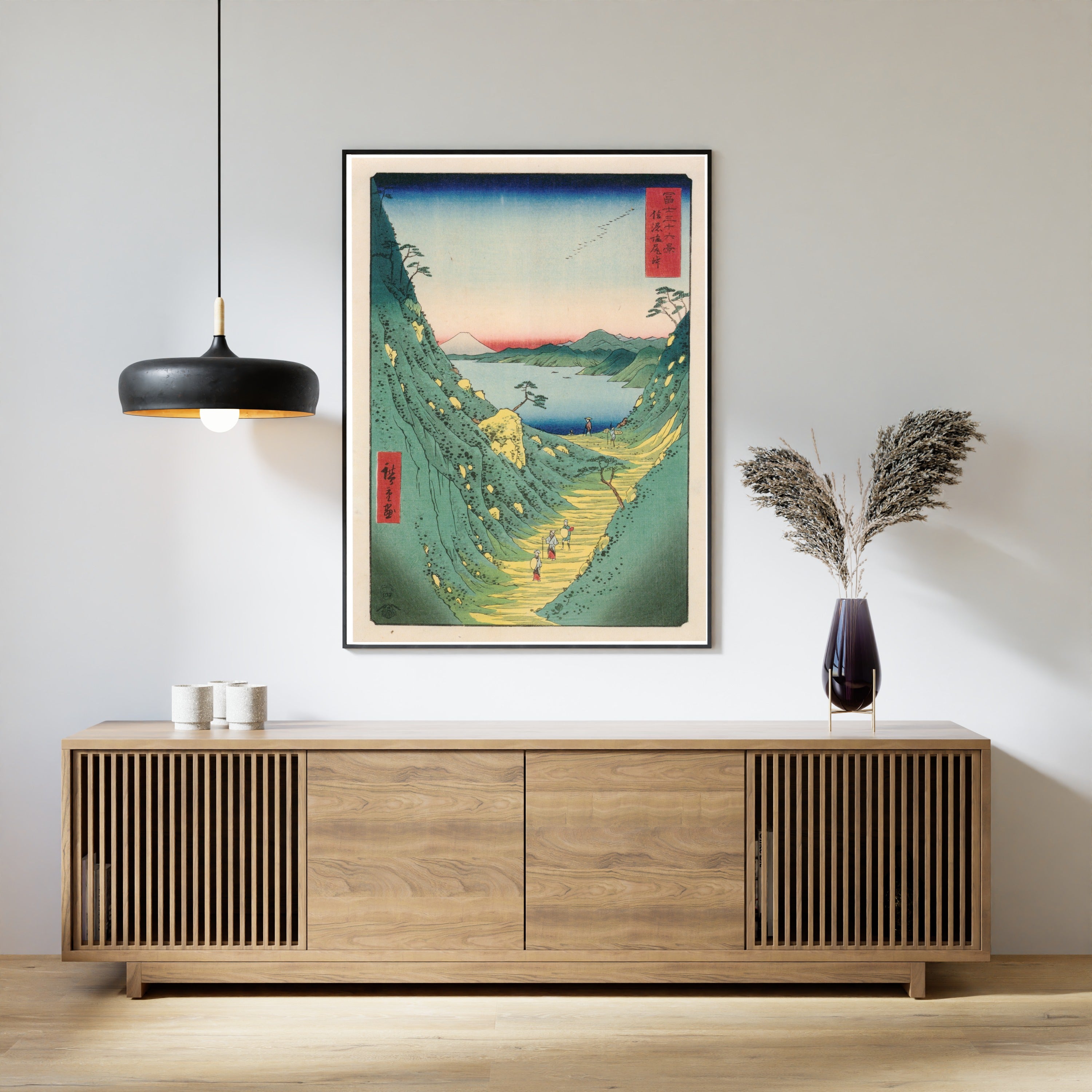 Utagawa Hiroshige — Shiojiri Pass in Shinano Province | Japanese Woodblock Print (Ukiyo-e)