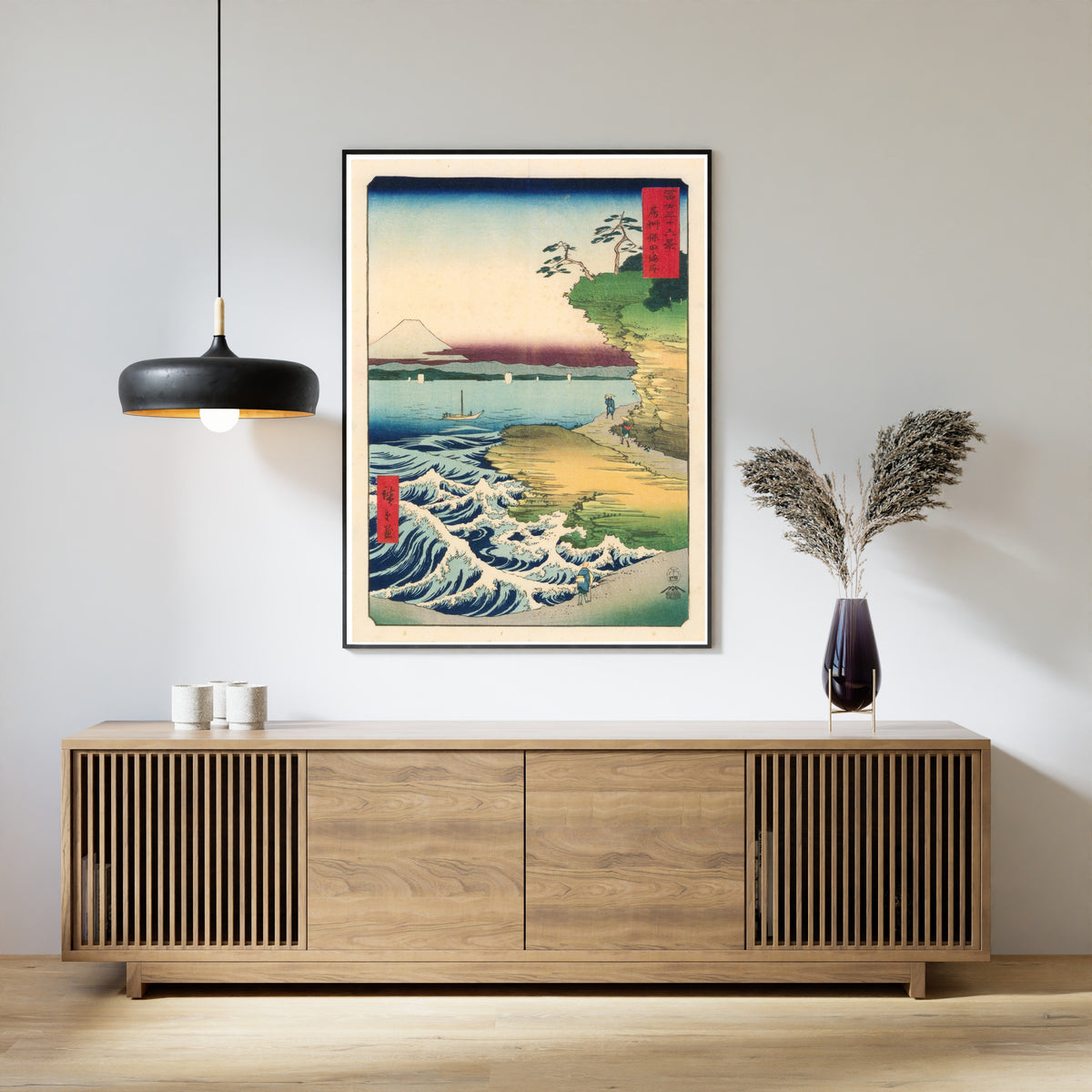 Utagawa Hiroshige — The Hota Coast in Awa Province | Japanese Woodblock Print (Ukiyo-e)