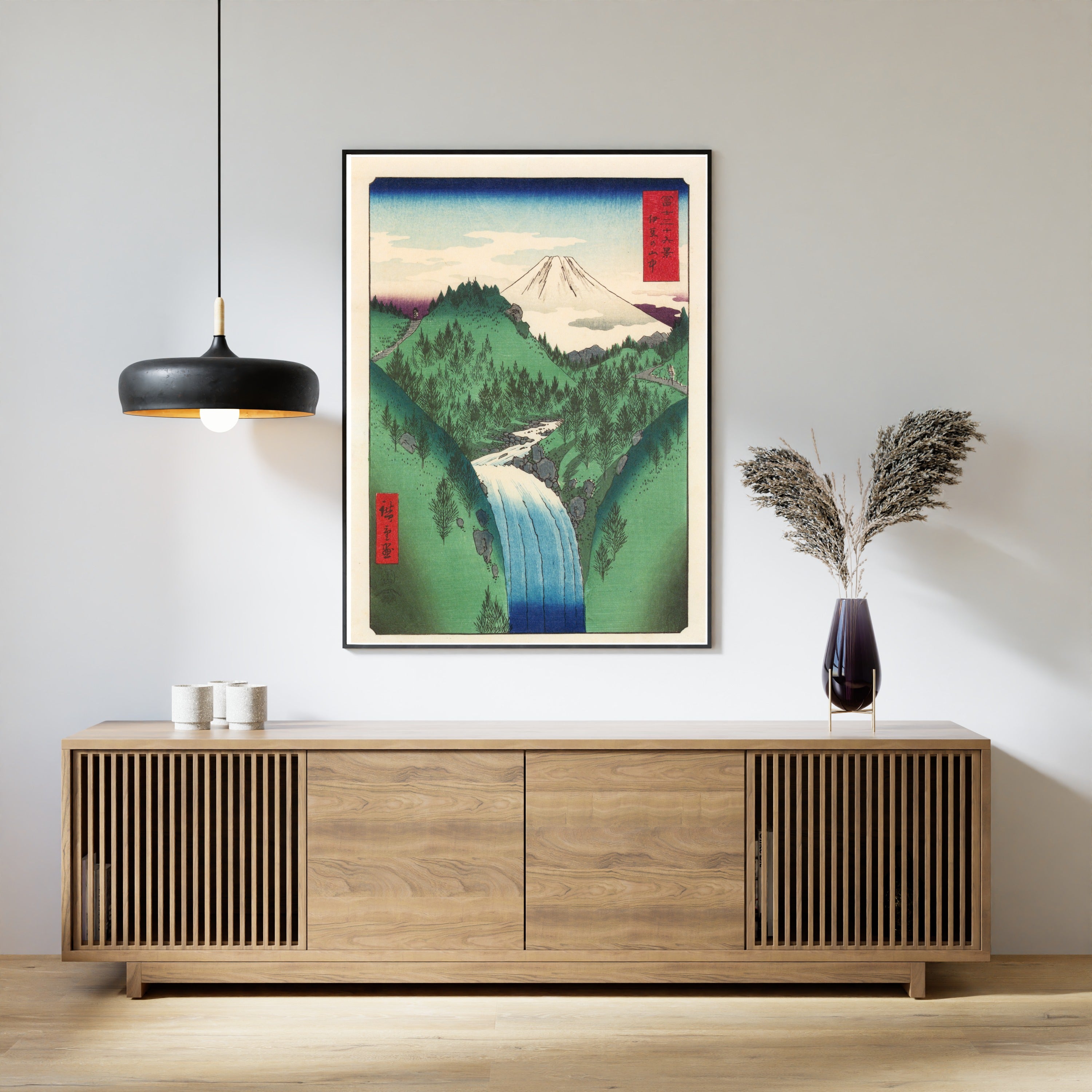 Utagawa Hiroshige — The Izu Mountains | Japanese Woodblock Print (Ukiyo-e)
