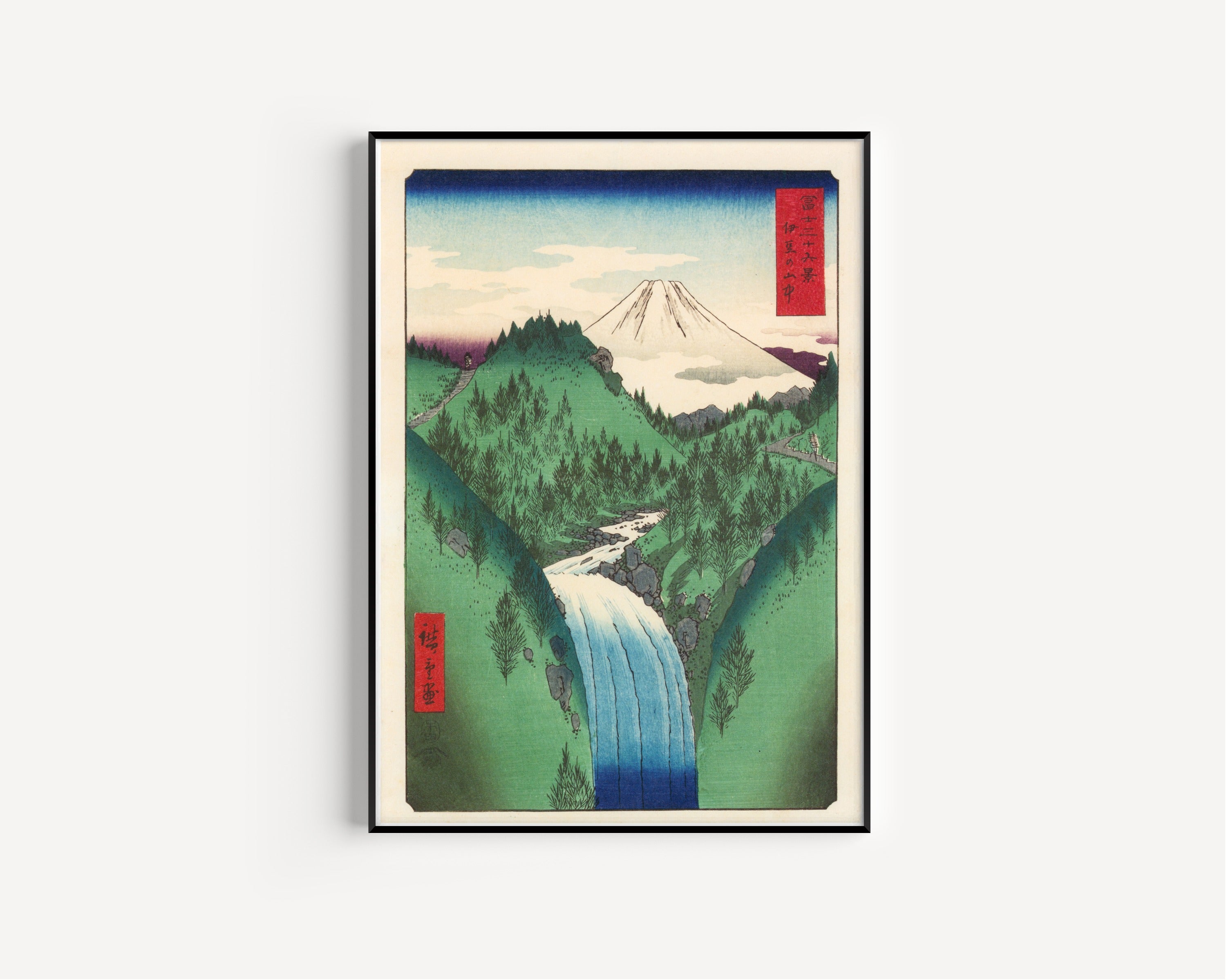 Utagawa Hiroshige — The Izu Mountains | Japanese Woodblock Print (Ukiyo-e)