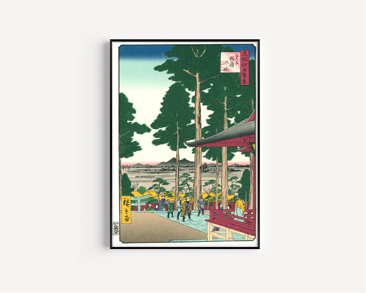 Utagawa Hiroshige — The Ōji Inari Shrine | Japanese Woodblock Print (Ukiyo-e)