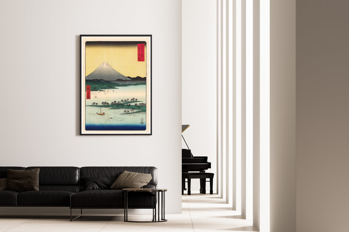 Utagawa Hiroshige — The Pine Forest of Miho in Suruga Province | Japanese Woodblock Print (Ukiyo-e)