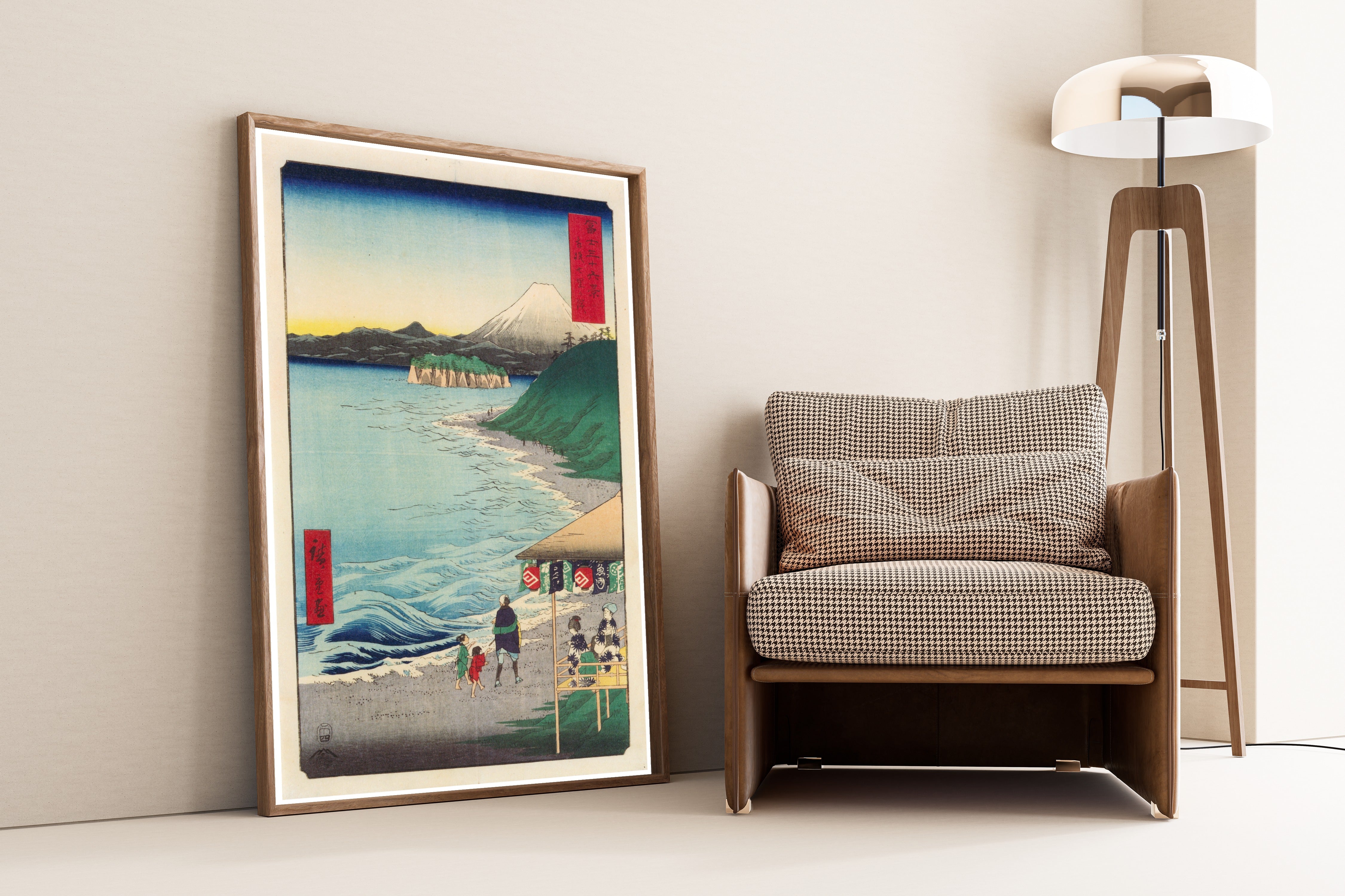 Utagawa Hiroshige — The Seven Ri Beach in Sagami Province | Japanese Woodblock Print (Ukiyo-e)