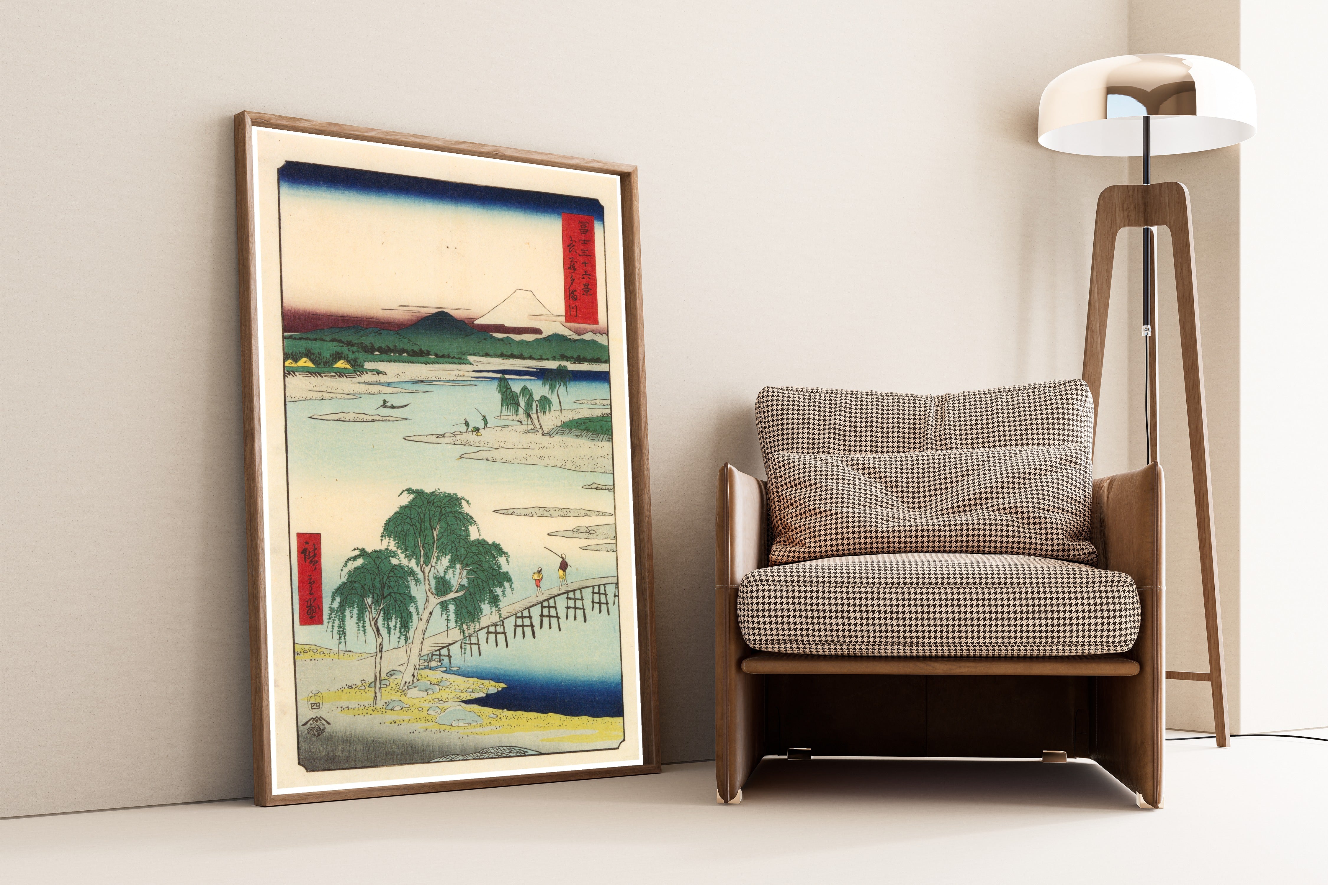 Utagawa Hiroshige — The Tama River in Musashi Province | Japanese Woodblock Print (Ukiyo-e)