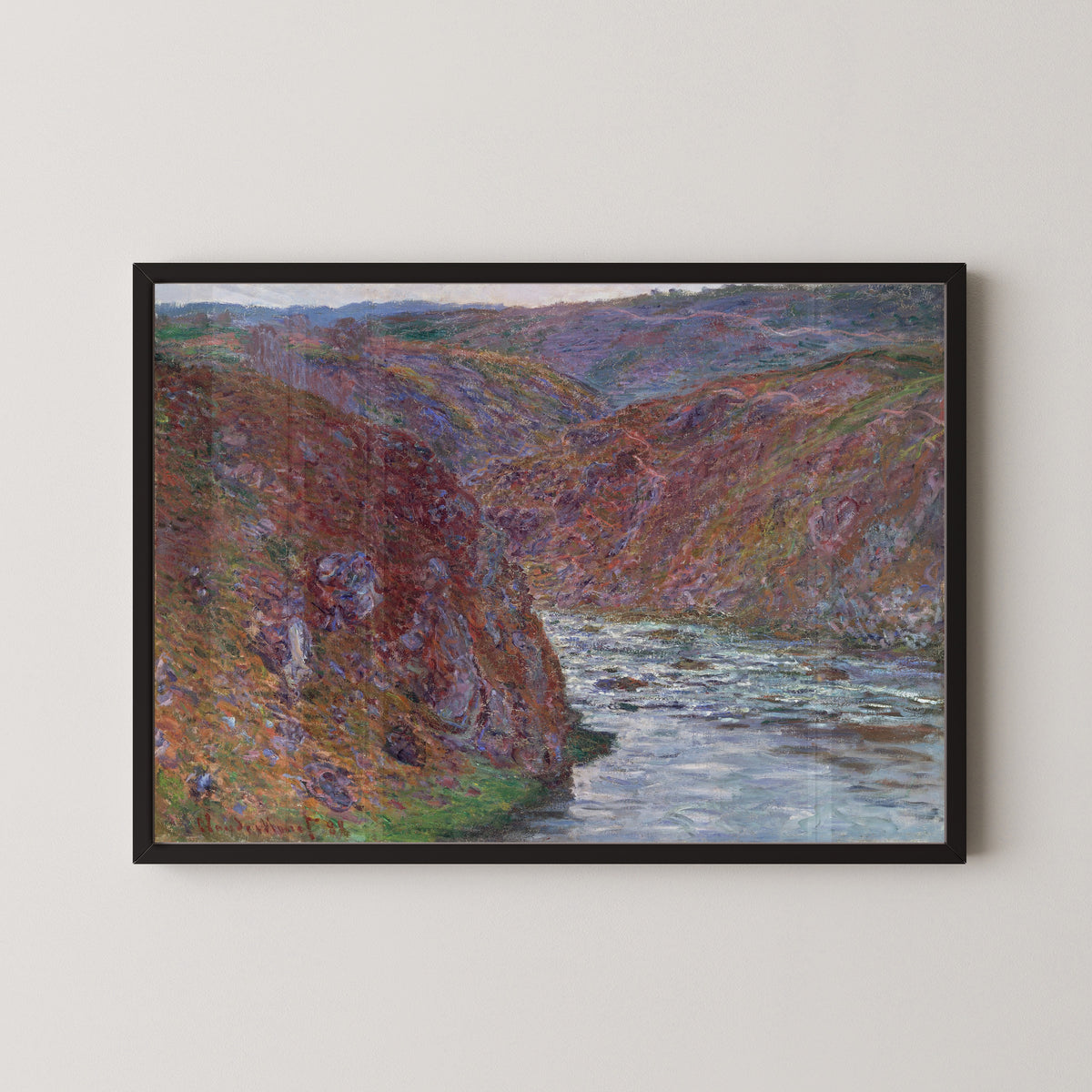 Claude Monet — Valley of the Creuse (Gray Day) | Fine Art Print