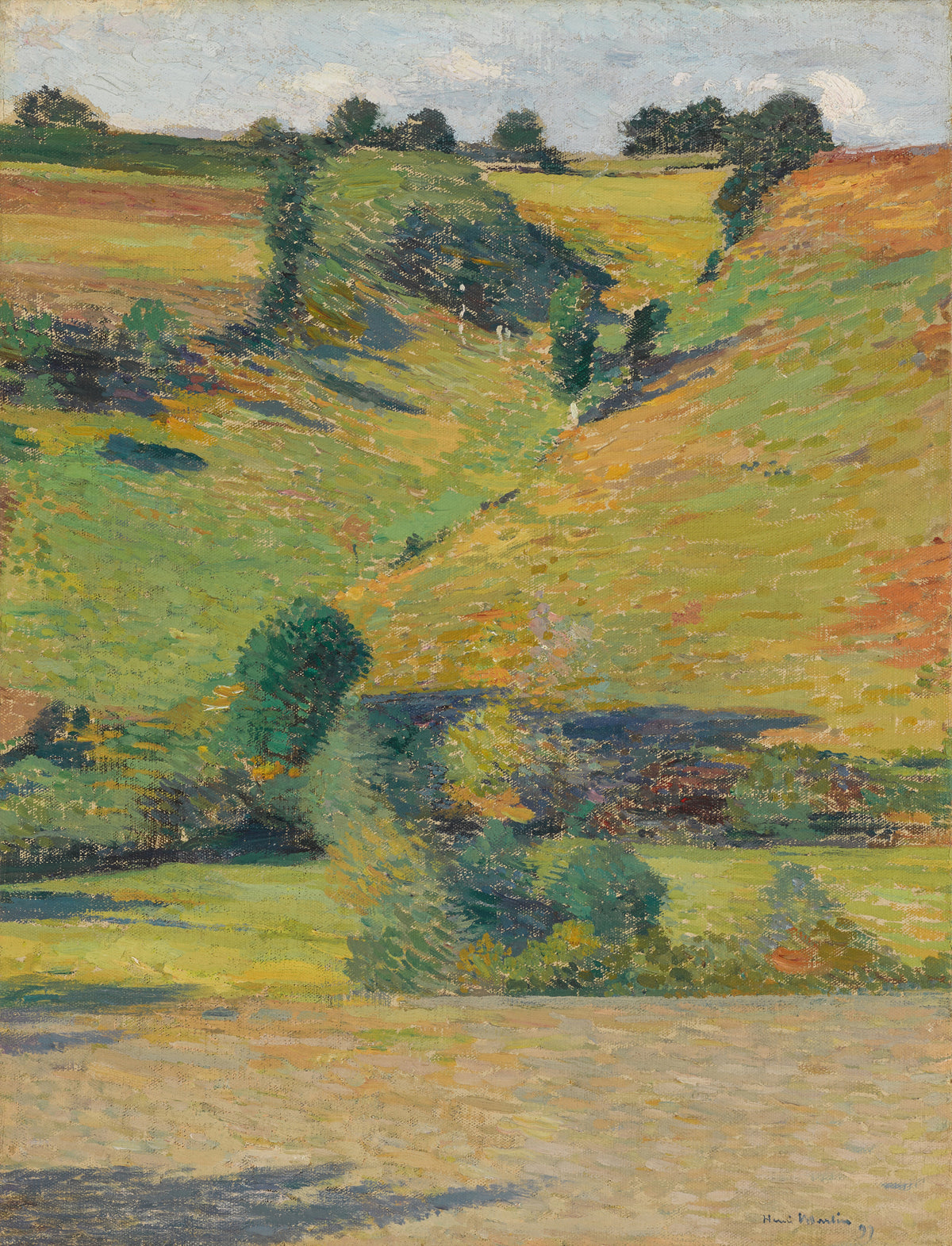 Henri Martin — Vallon ensoleillé | Pointillist Landscape Print