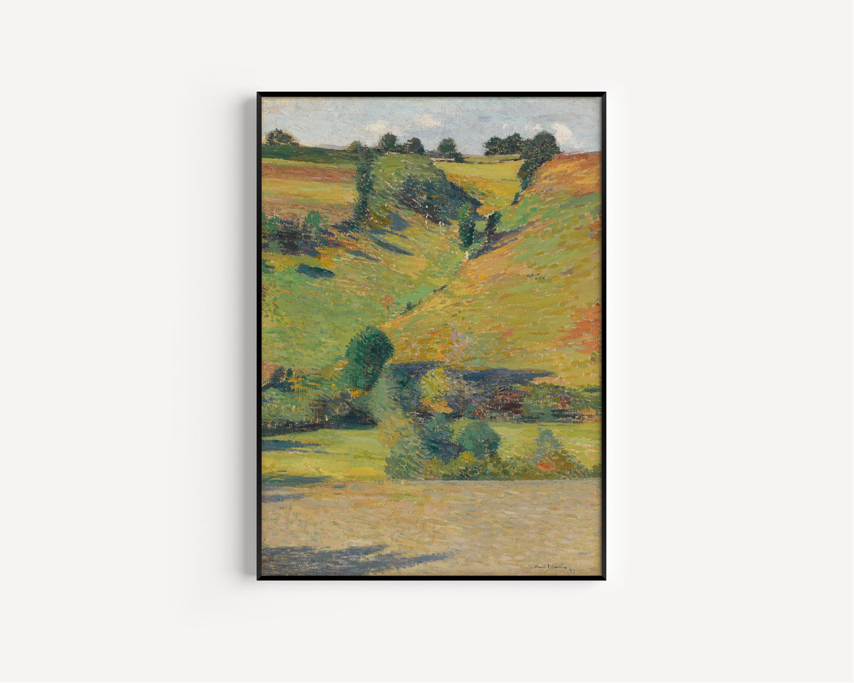 Henri Martin — Vallon ensoleillé | Pointillist Landscape Print
