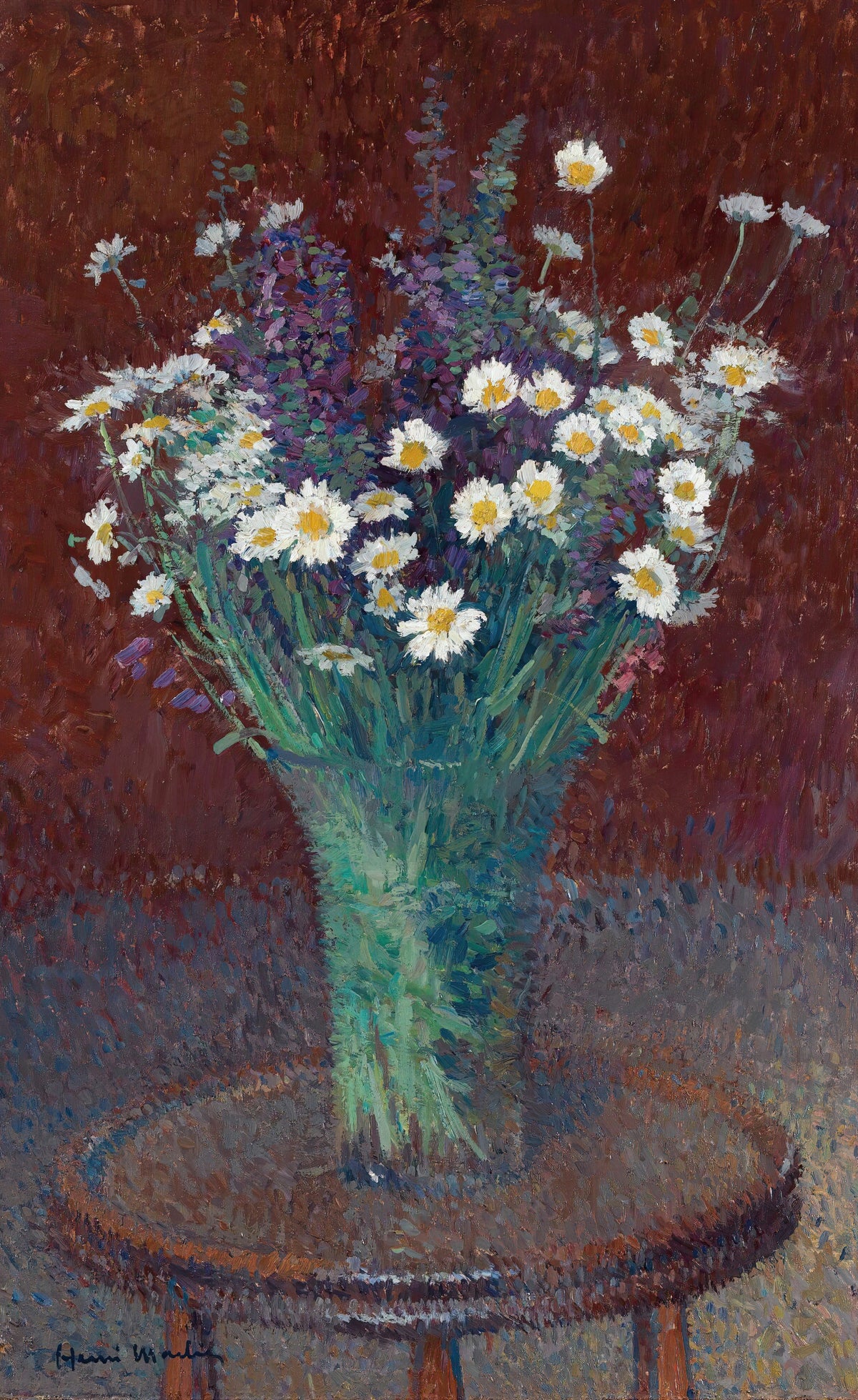 Henri Martin — Vase de marguerites | Pointillist Still Life Print