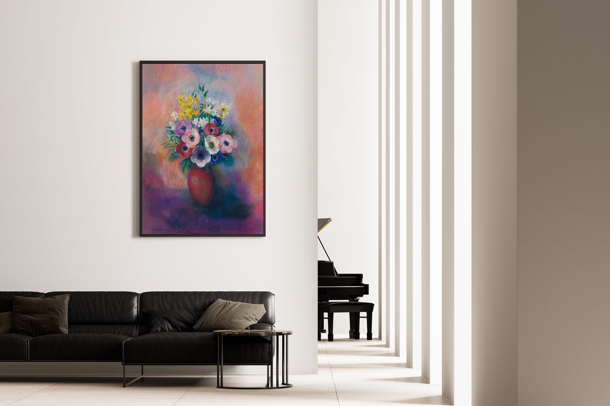 Odilon Redon — Vase of Anemones | Symbolist Art Print