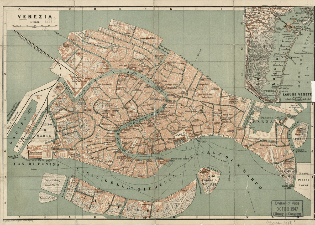 Wagner & Debes — Venezia | Antique City Plan Print