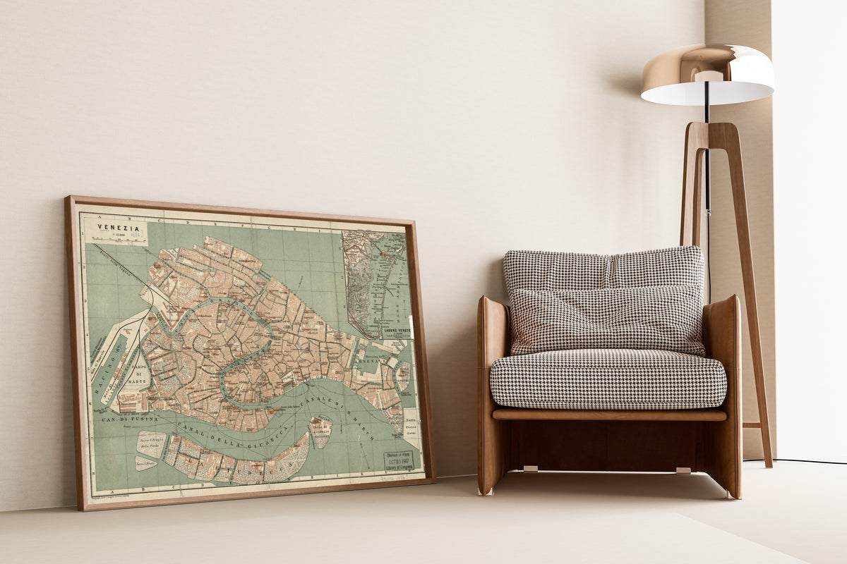Wagner & Debes — Venezia | Antique City Plan Print