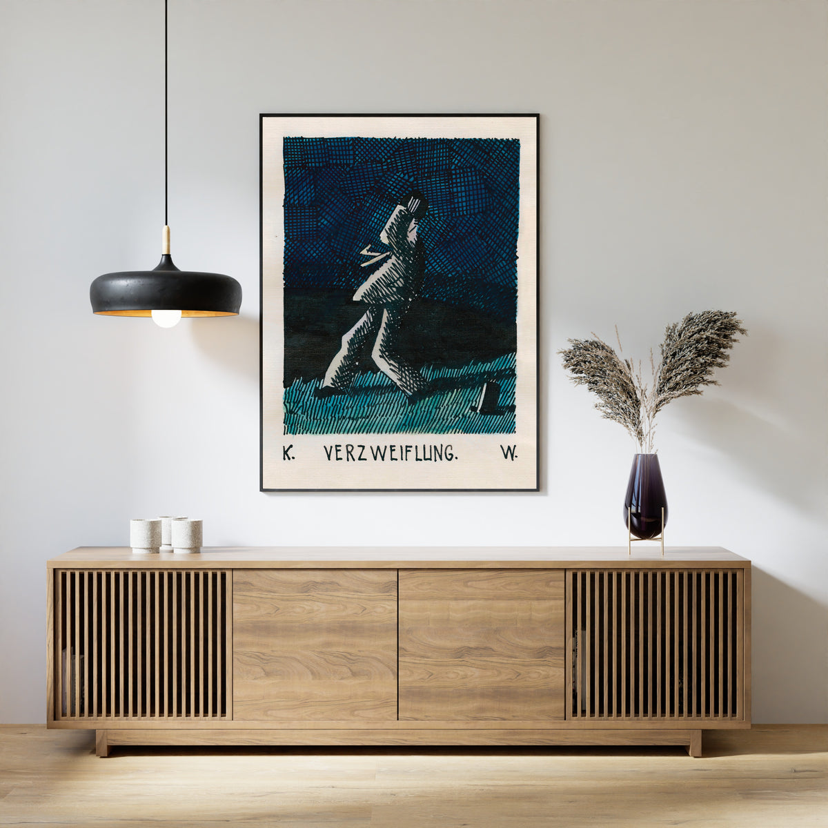 Karl Wiener — Verzweiflung (Despair, with a Fallen Top Hat) | Expressionist Art Print