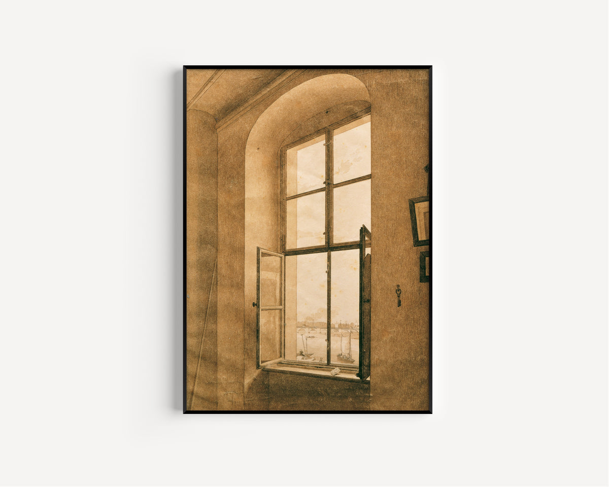 Caspar David Friedrich — View from the Artist's Studio | Fine Art Print